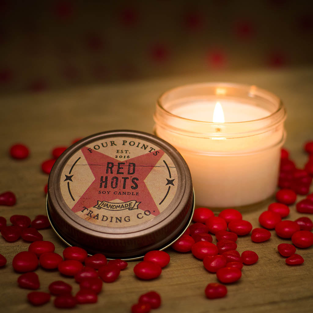 Rose Water 8oz Soy Candle - Four Points Trading Co.