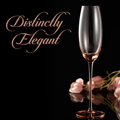 Berkware Luxurious and Elegant Sparkling Colored Glassware - Champagne Flutes