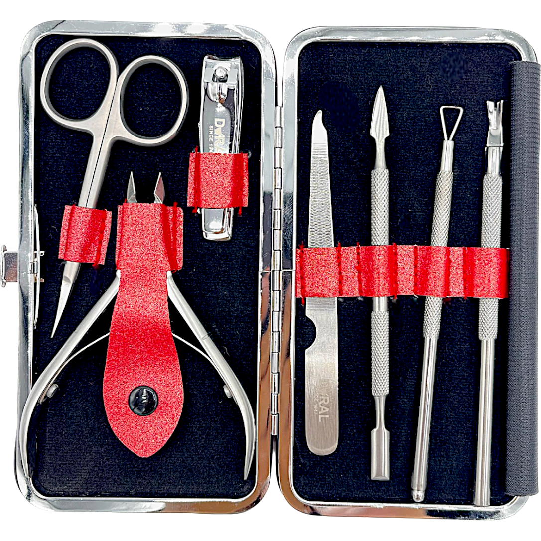 Dural Manicure Pedicure Kit Red SE-202 3oz