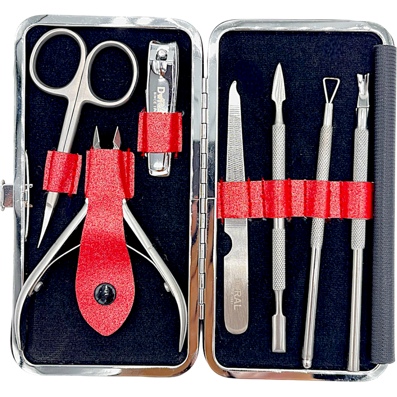 Dural Manicure Pedicure Kit Red SE-202 3oz