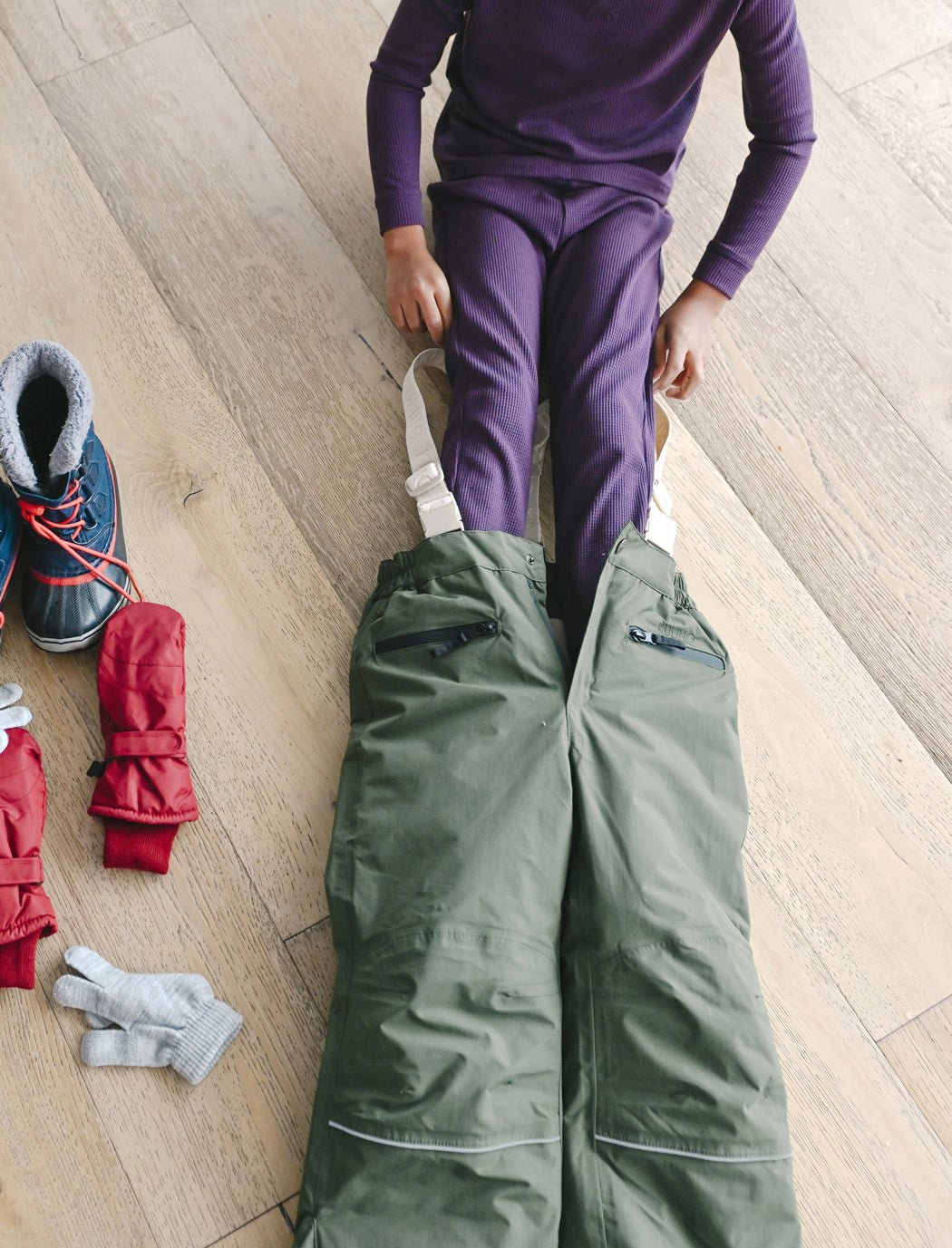 Children's Bamboo Waffle Knit Base Layer Pant - Last Chance