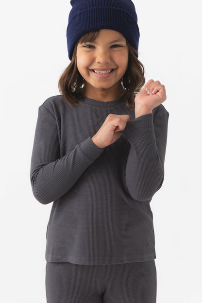 Children's Bamboo Waffle Knit Base Layer Set