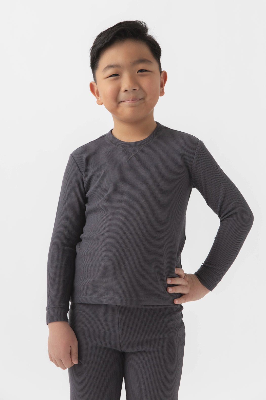 Children's Bamboo Waffle Knit Base Layer Long Sleeve - Last Chance