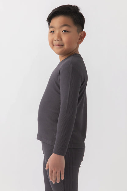 Children's Bamboo Waffle Knit Base Layer Set