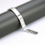 Stainless Steel Energy Bracelet 4-in-1. Silver color. Model SY050