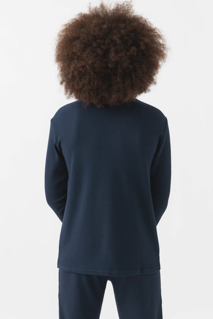 Children's Bamboo Waffle Knit Base Layer Long Sleeve