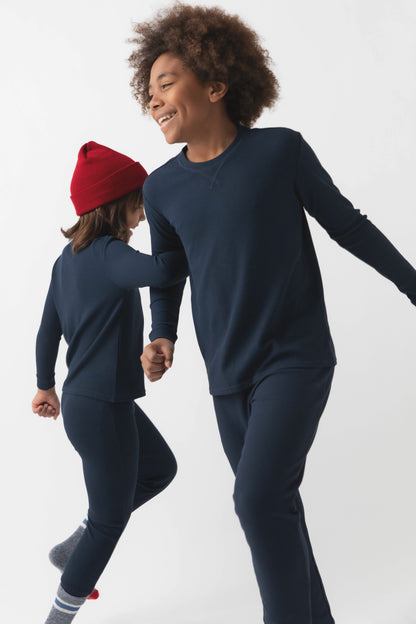 Children's Bamboo Waffle Knit Base Layer Set