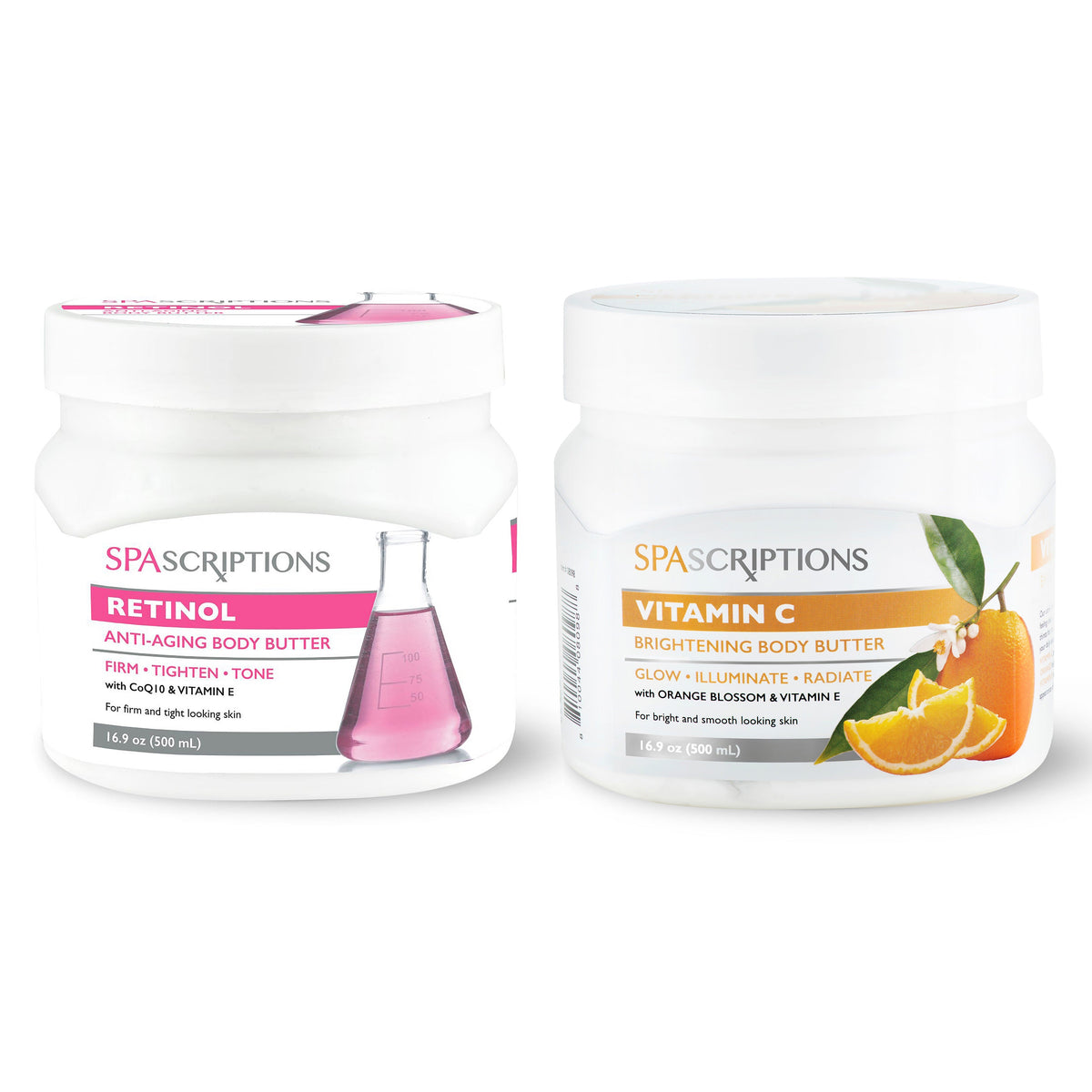 Bundle: Vitamin C Brightening & Retinol Anti-Aging Body Butters