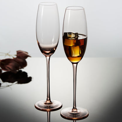 Berkware Luxurious and Elegant Sparkling Colored Glassware - Champagne Flutes