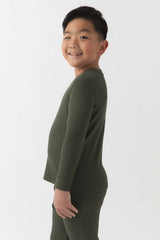 Children's Bamboo Waffle Knit Base Layer Long Sleeve - Last Chance