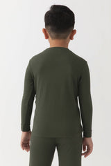Children's Bamboo Waffle Knit Base Layer Long Sleeve - Last Chance