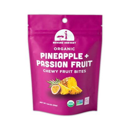 Organic Fruit Bites: Pineapple & Passionfruit