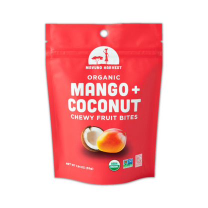 Organic Fruit Bites: Mango & Coconut