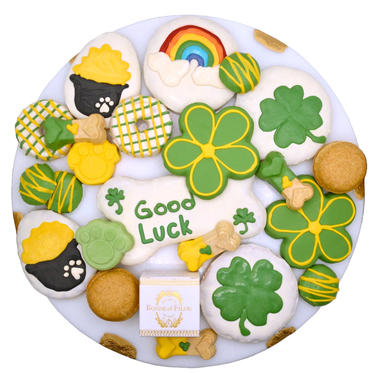 Good Luck Themed Dog Treats Gift Box