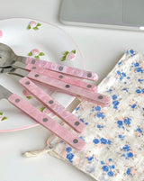 10-Pcs Sleek Modern Pinky Flatware Silverware Flatware Set ( $4.9 Each )