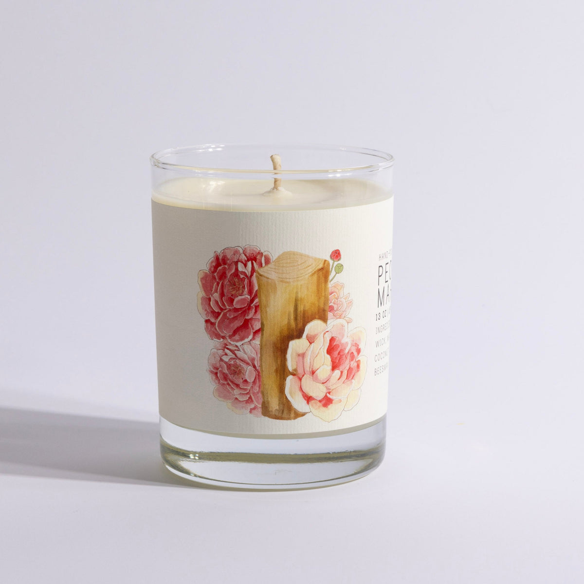 Peony & Mahogany - Just Bee Candle