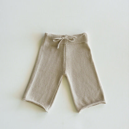 Organic Knit Wideleg Pant