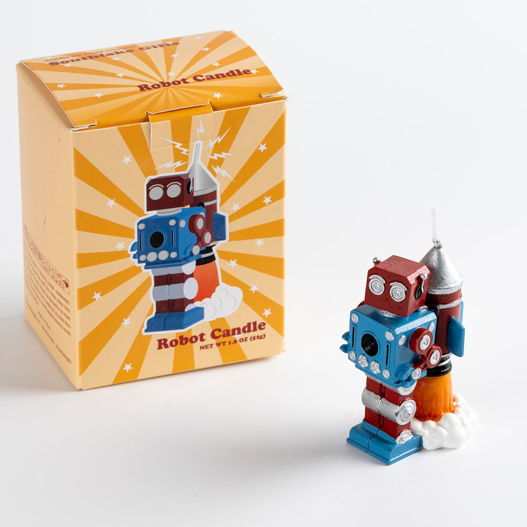 Robot Birthday Candle