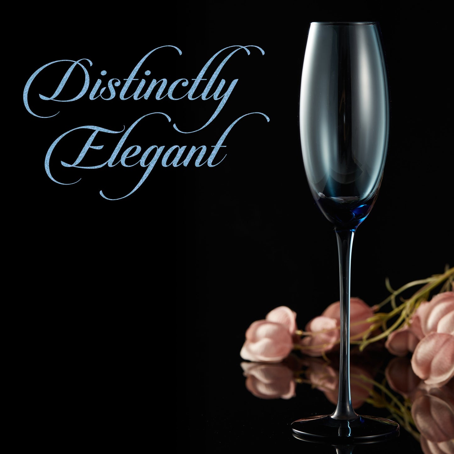 Berkware Luxurious and Elegant Sparkling Colored Glassware - Champagne Flutes