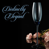 Berkware Luxurious and Elegant Sparkling Colored Glassware - Champagne Flutes