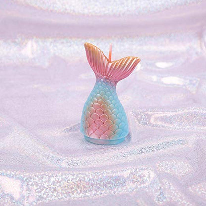 Metallic Mermaid Tail Candle