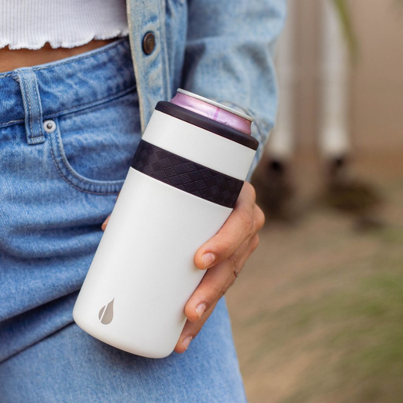 12oz Commuter DuoSip Travel Tumbler - White