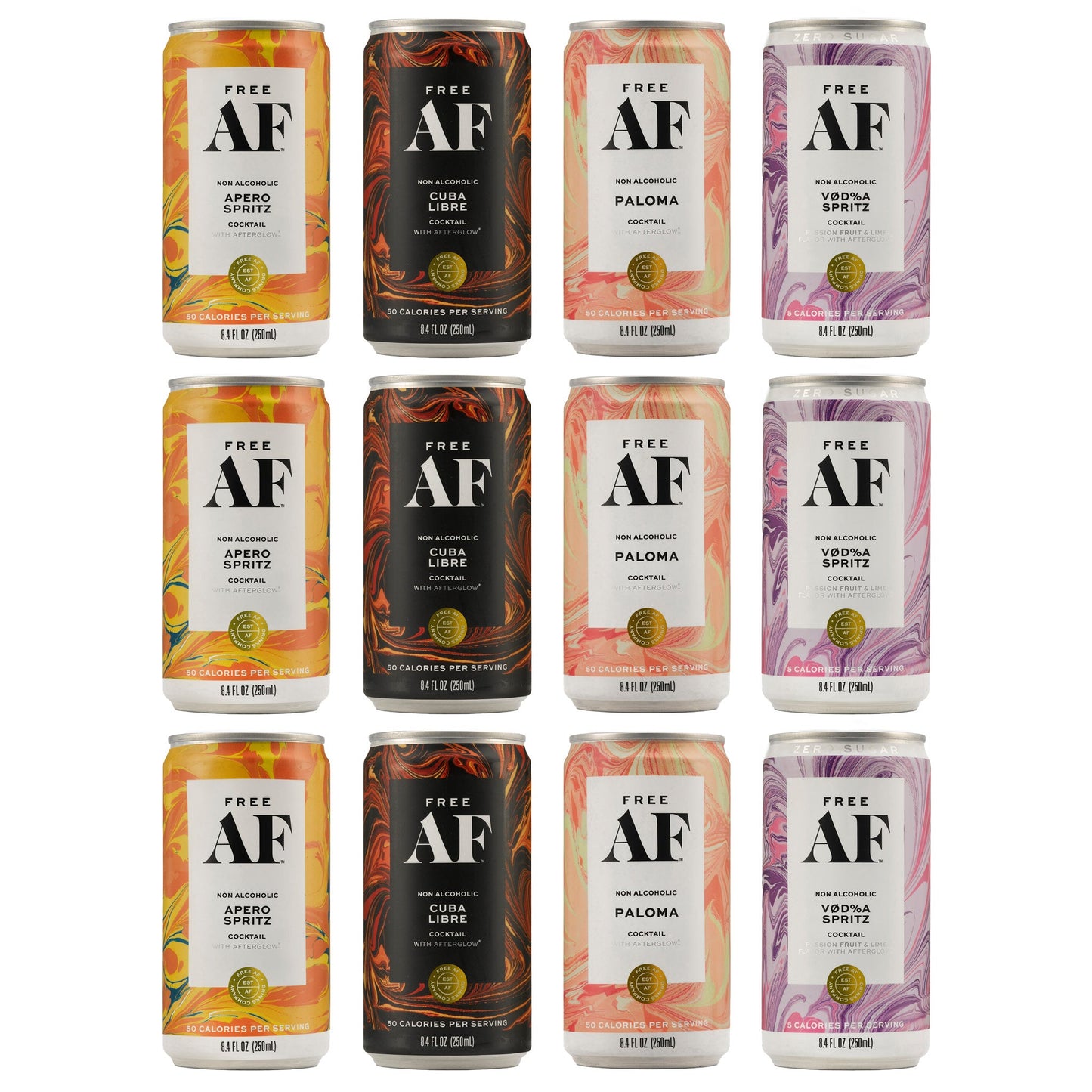 FREE AF VARIETY PACK (12 Pack) by Free AF