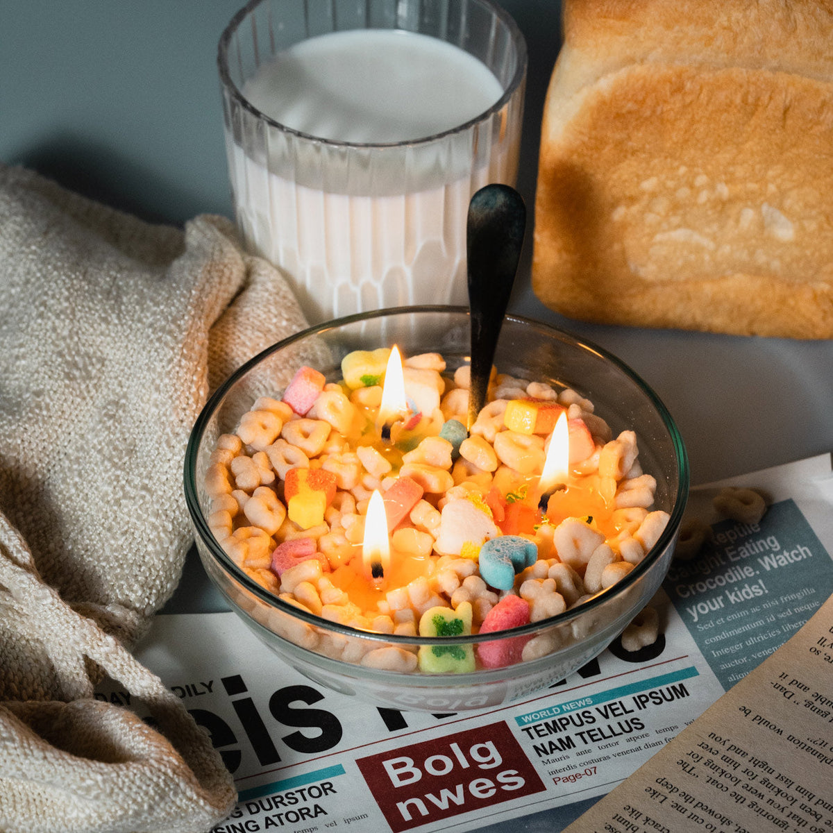 Lucky Charms Candle Cereal Bowl