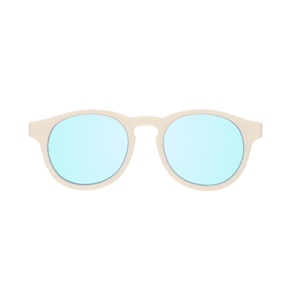 Sweet Cream Keyhole | Turquoise Blue Mirrored Lenses