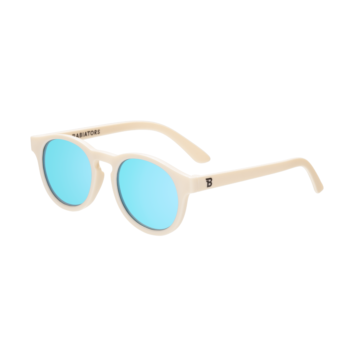 Sweet Cream Keyhole | Turquoise Blue Mirrored Lenses