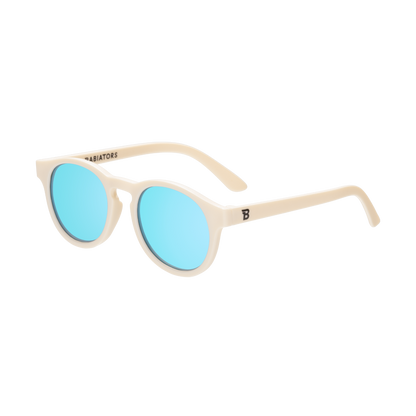 Sweet Cream Keyhole | Turquoise Blue Mirrored Lenses