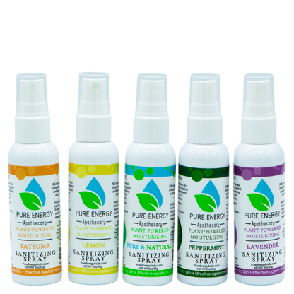 Hand Sanitizer Spray (multi-pack) qty 5 - 2oz bottles by Pure Energy Apothecary