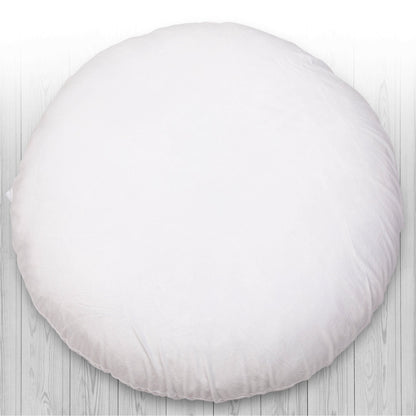 Cheer Collection 32" Round Floor Pillow for Preppy Room Decor - Soft Meditation Yoga Cushion with Insert