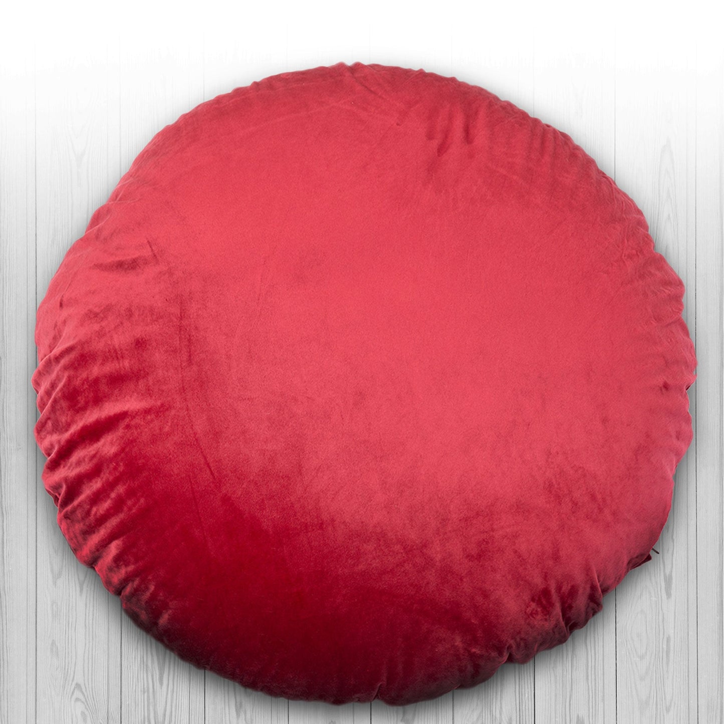 Cheer Collection 32" Round Floor Pillow for Preppy Room Decor - Soft Meditation Yoga Cushion with Insert