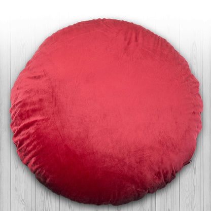 Cheer Collection 32" Round Floor Pillow for Preppy Room Decor - Soft Meditation Yoga Cushion with Insert