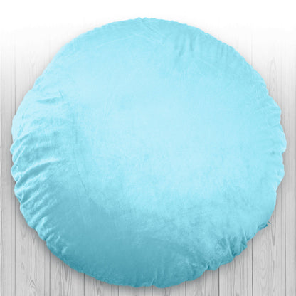 Cheer Collection 32" Round Floor Pillow for Preppy Room Decor - Soft Meditation Yoga Cushion with Insert