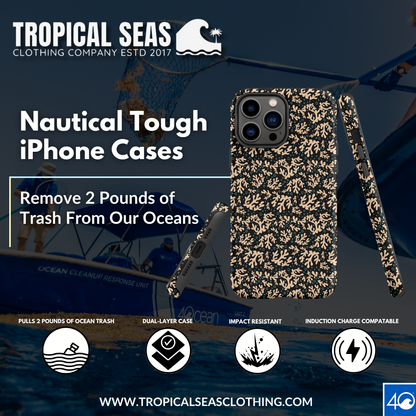 Nautical Black Coral Reef Tough Case for iPhone®