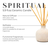 Spiritual - Ceramic Refillable Diffuser - Palo Santo & Vetiver