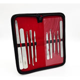 Dural  Manicure/ Pedicure/Facial Complete Kit with Leather Case Stainless Steel (Grade A+)