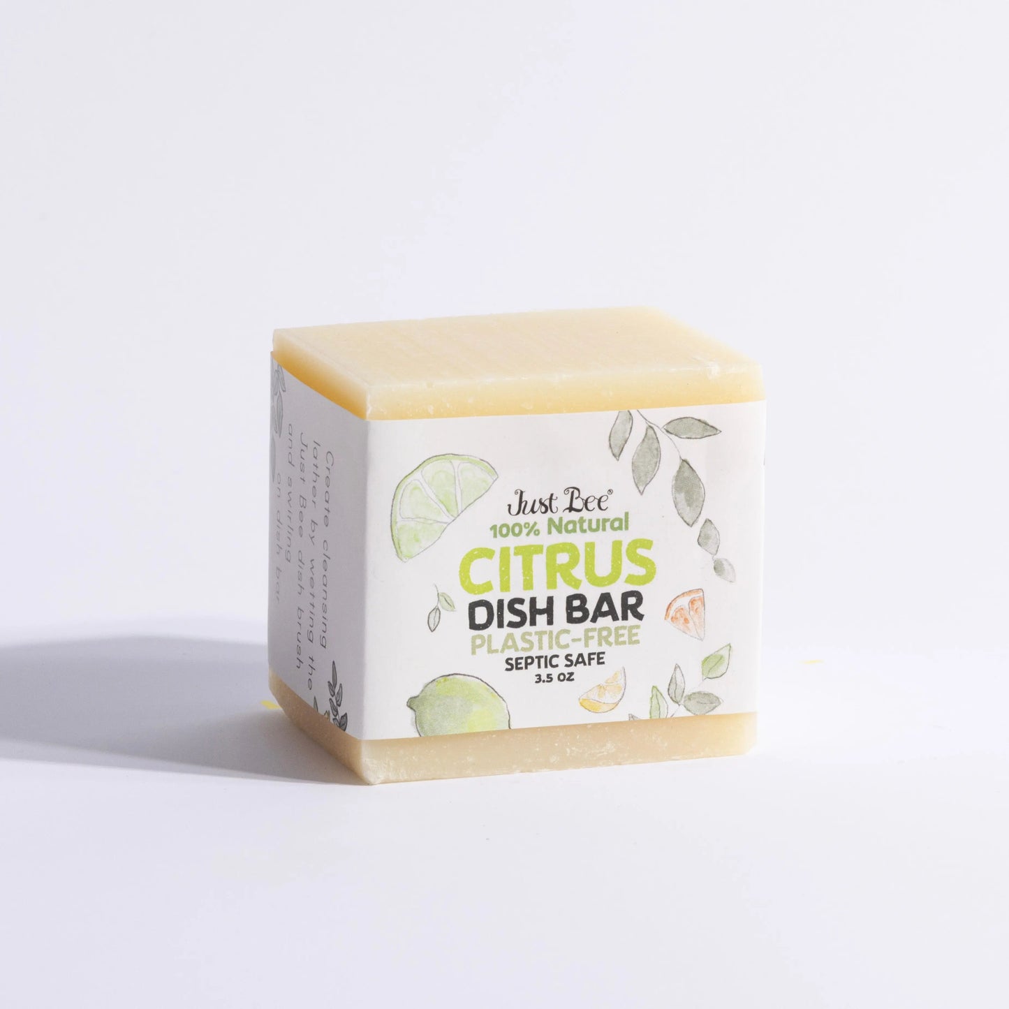 Citrus Dish Bar - Plastic Free by Just Bee