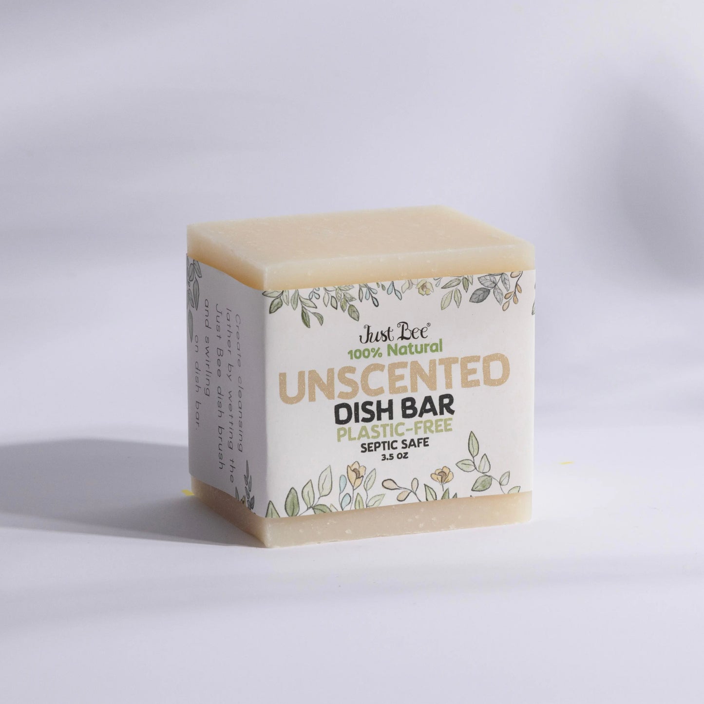 Unscented Dish Bar - Plastic Free by Just Bee