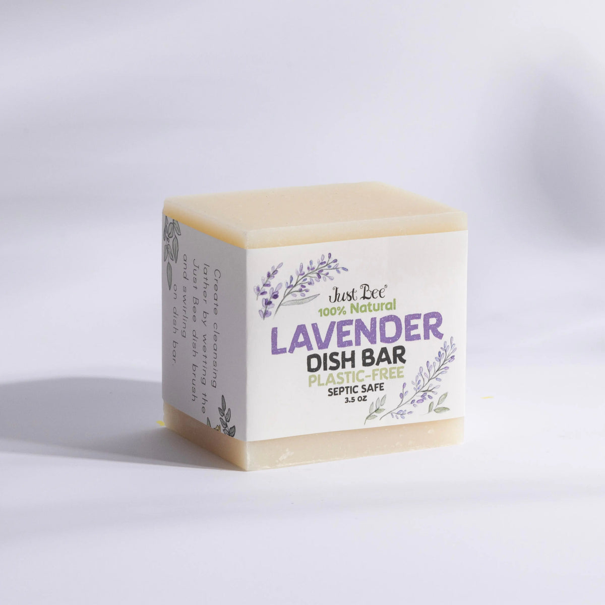 Lavender Dish Bar - Plastic Free by Just Bee