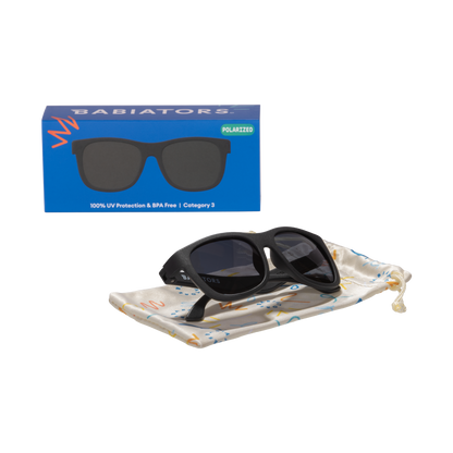 Jet Black Navigator | Smoke Polarized Lens