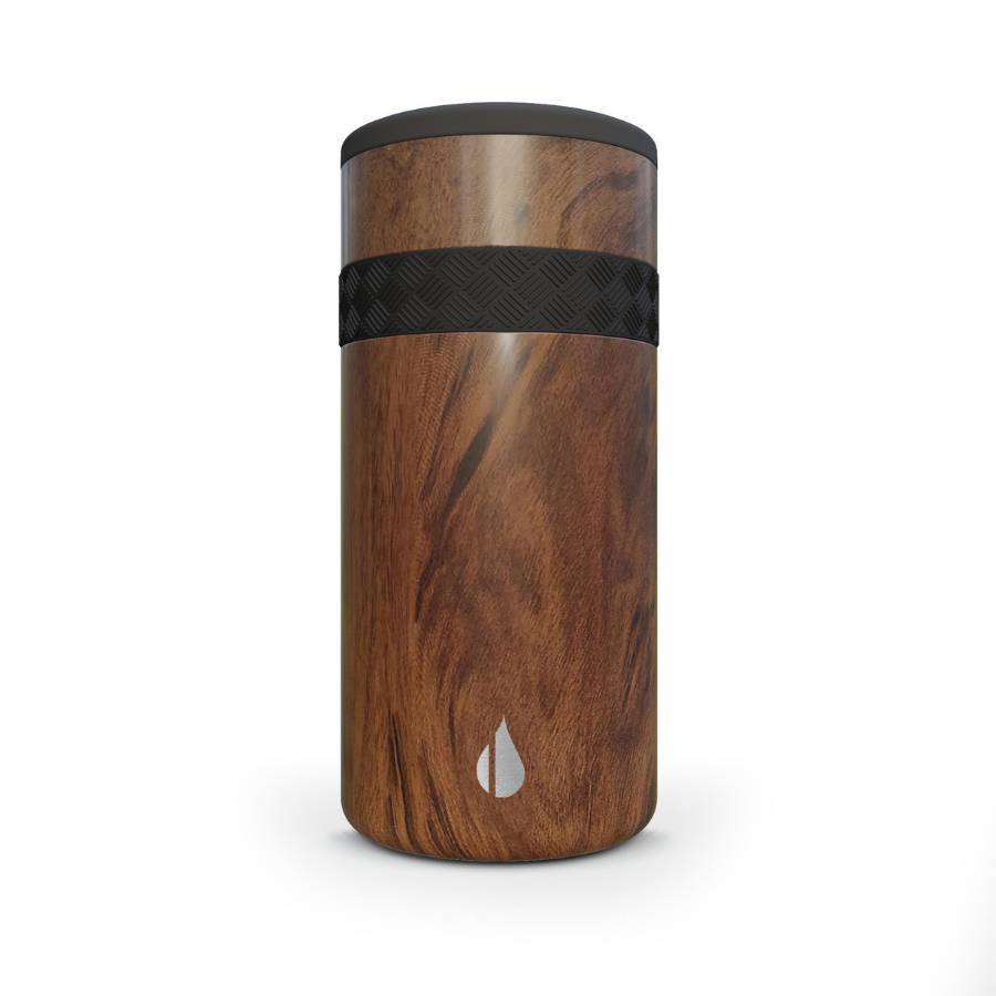 Recess 12oz Slim Can Cooler - Teak Wood