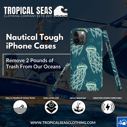 Nautical Jellyfish Tough Case for iPhone®