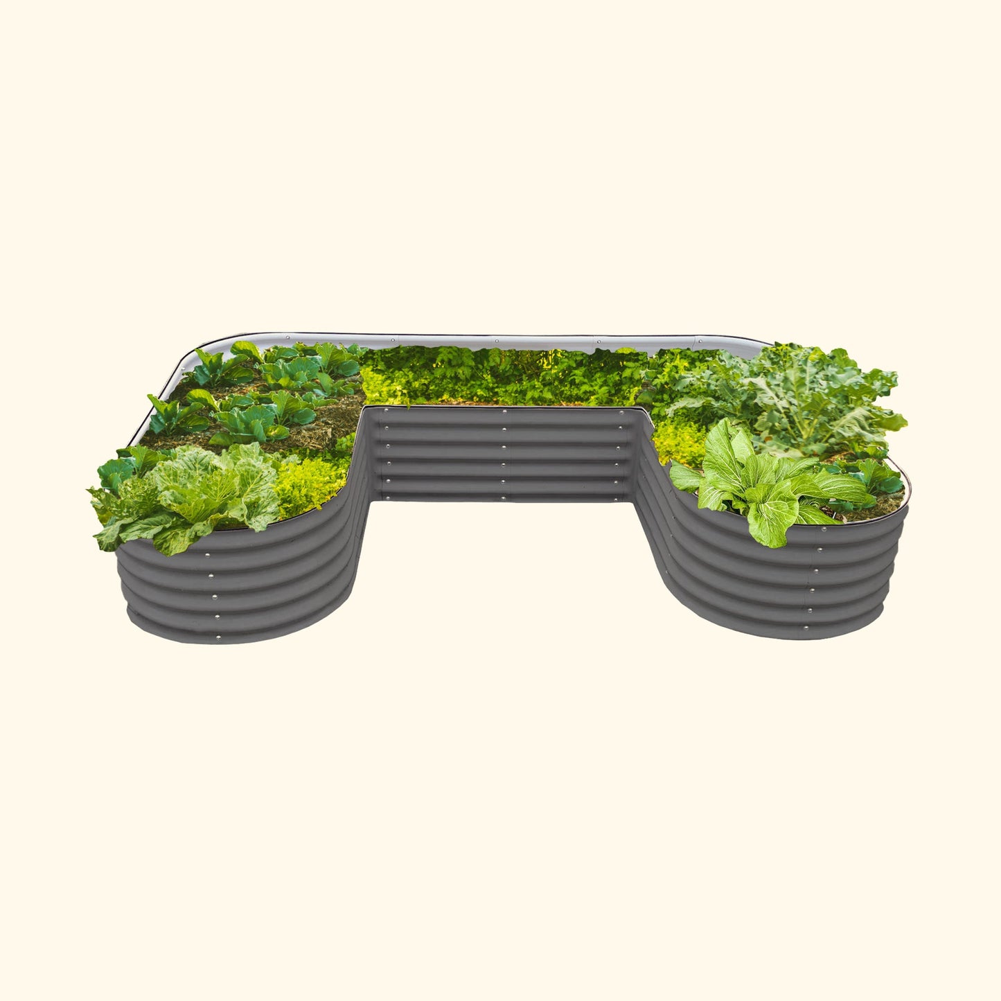 17" Tall U Shaped Raised Garden Bed Kit - Standard Size