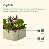 17" Tall 4 In 1 Small Modular Metal Raised Garden Bed Kit