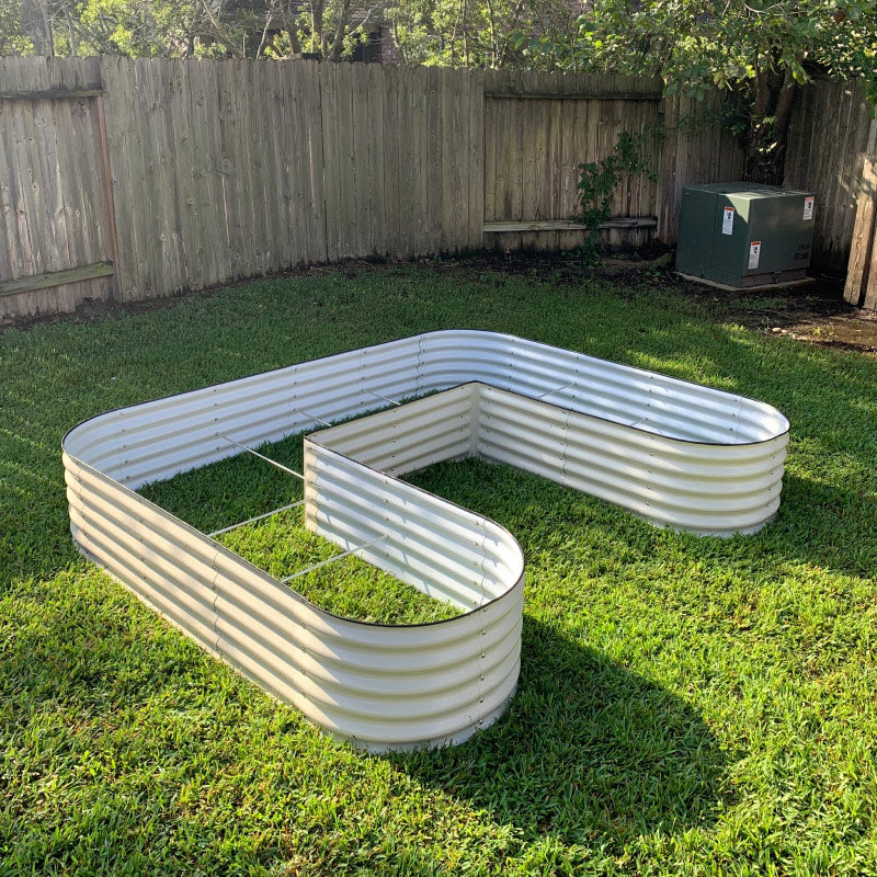 17" Tall U-Shaped Raised Garden Bed Kit - Large Size