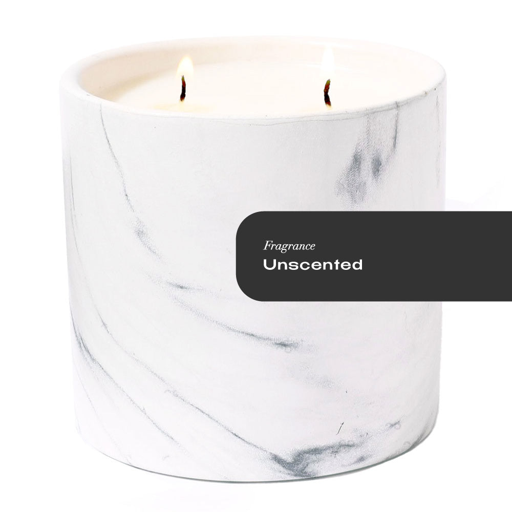 Unscented White Marble Candle 17oz