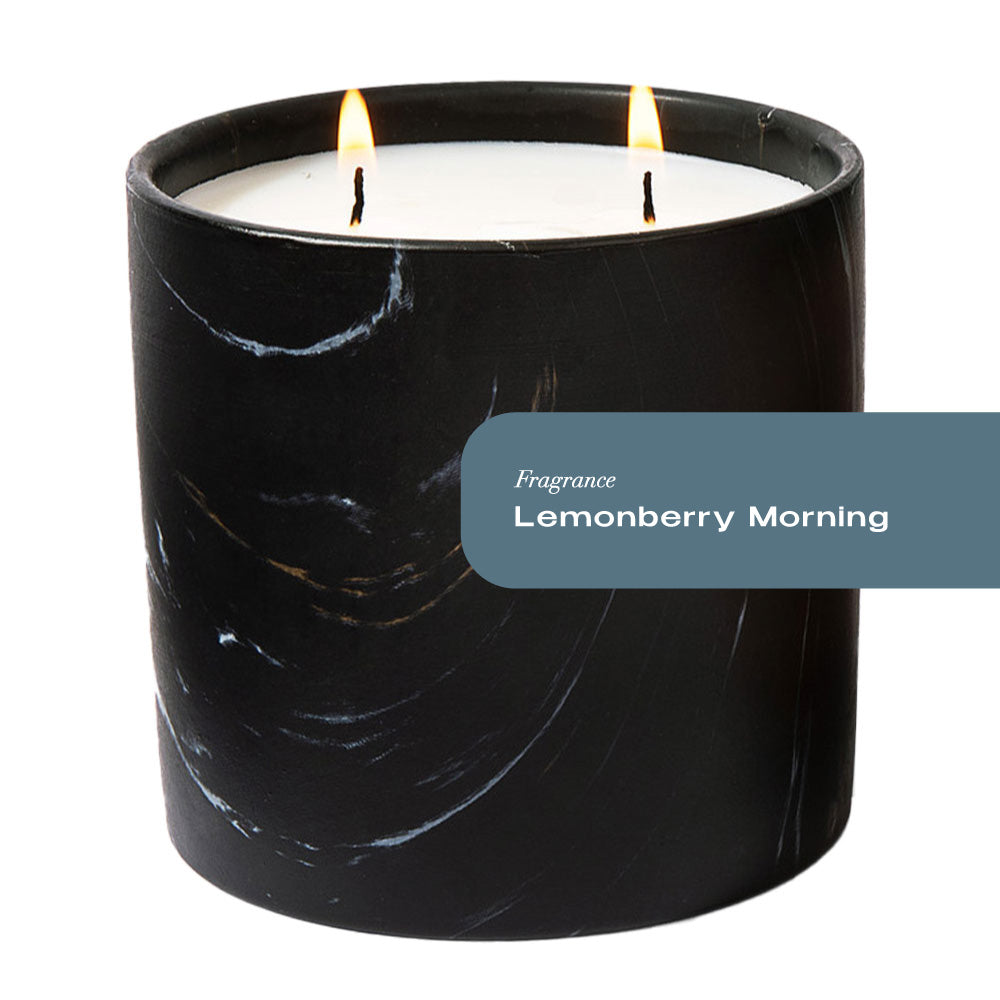 Lemonberry Morning Black Marquina Candle 17oz